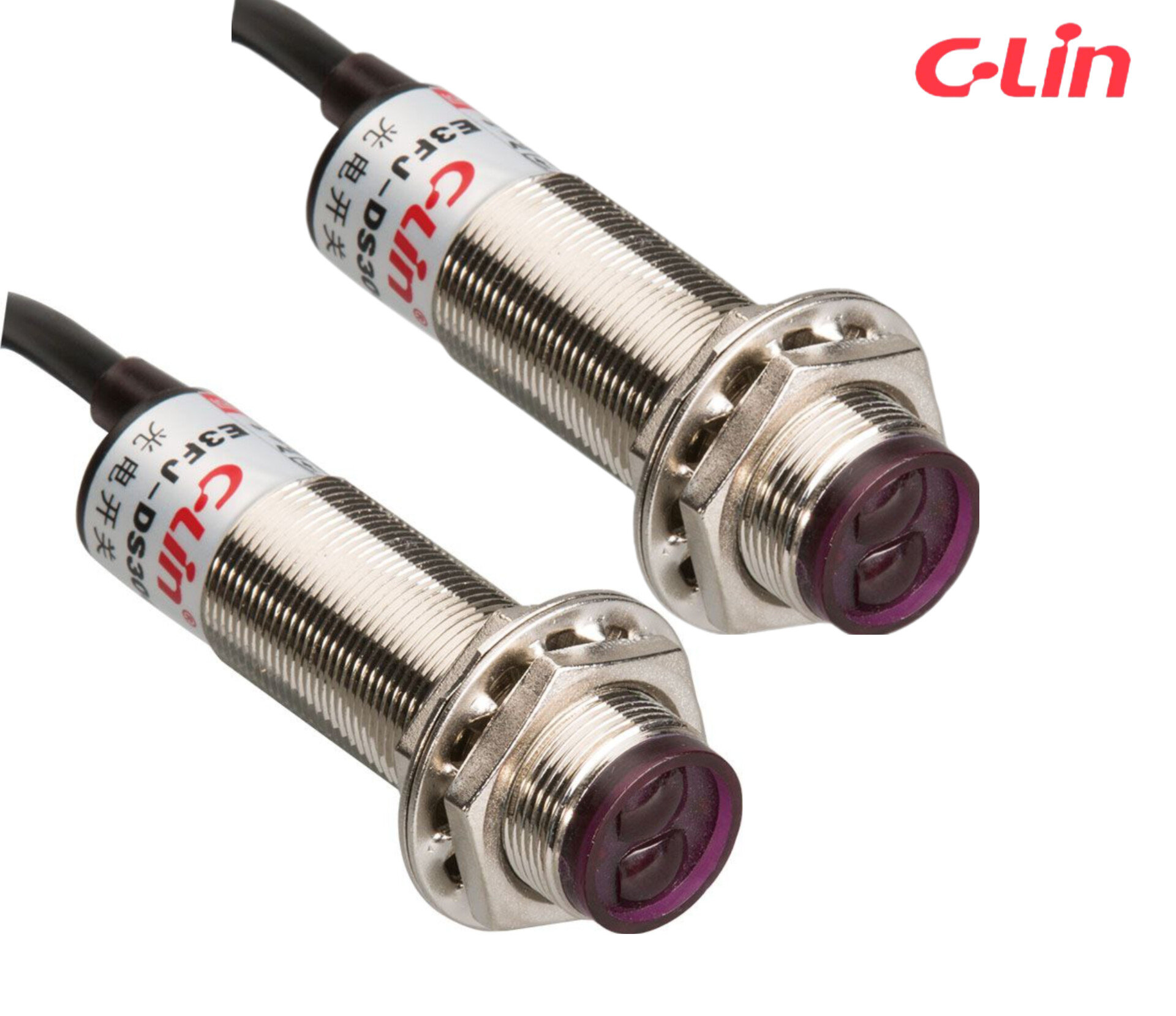 E3FJ-4B4 سنسور نوری جفت روبروی هم قطر 18 سیلین با دو سال گارانتی تعویض